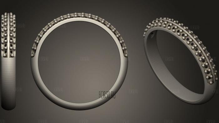 Solitaire Ring 02 stl model for CNC